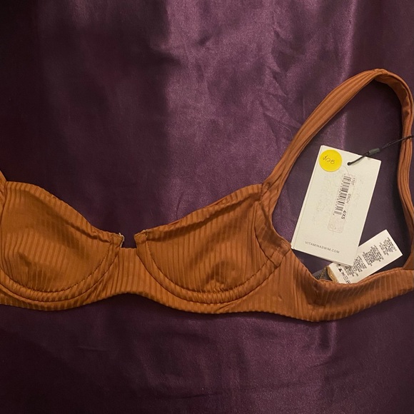 Brand: SOLID&STRIPED (retails at $90)  Size: xs  Color: Brown - Picture 3 of 3